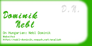 dominik nebl business card